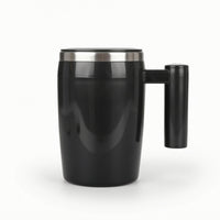 Electric Self-Stirring Cup Waterproof Electromagnetic Self-Stirring Mug Rechargeable Mixing Cup with Handle Stainless Steel