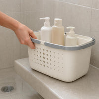 Portable Shower Caddy Basket with Drainage Holes for Bathroom and Dorm