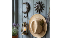 Vintage Cast Iron Hook Heavy Duty Rustic Wall Hook Easy to Install Coat Hooks with Hardware Long-Lasting for Mudroom