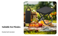 Easy to Carry Handbag-Shaped foldable Stool Lightweight Portable Seating Quick Setup Folding Seat Sturdy for Music concert Goers, journeyers, journey, Camping, Fishing, Queuing