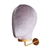 Wall Mannequin Head Soft Mannequin Head with Wall Hook Stable Hairpiece Holder Stand for Retailers, Hair Stylists