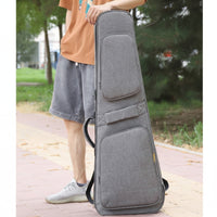Electric Guitar Gig Bag Backpack Style Electric Guitar Case with Neck Pillow Adjustable for Students, Rehearsals