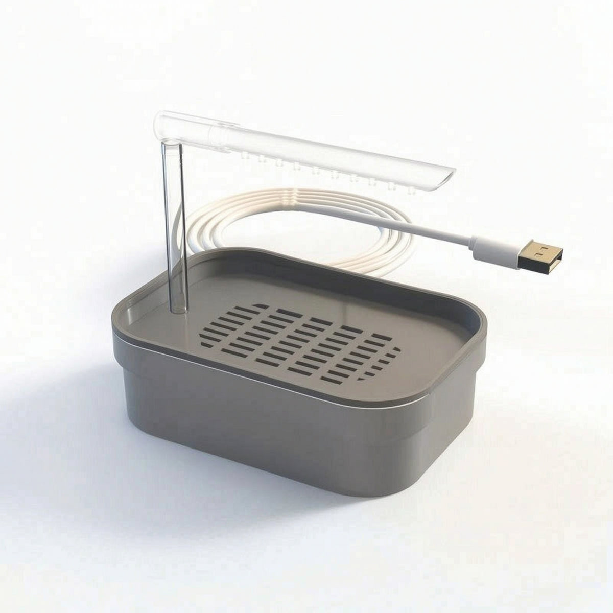 Bird Bath with Spray Bar USB-Powered Bird Bath with Pump Pet Supply Circulating Compact for Small Birds, Cage, Aviary