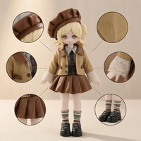 BJD OB11 Doll Clothes for 11-17cm Dolls, Penny Bunny A-Si Mi Tian YMY Ancient Style Outfits
