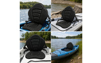 Kayak Seat Padded Kayak Seat with Back Support Contoured Cushion for Boaters, Kayaking