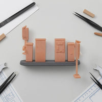 Parking Fee System Model Kit Molded Details Parking Gate Model Kit Garage Accessory Scenery Easy to Assemble