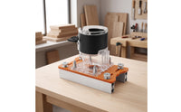 Precision Router Slotting Jig | Handheld, carpentry Routing Fixture, for Workshop