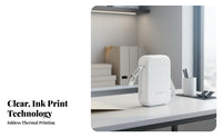 Bluetooth Connectivity Handheld Thermal Labeler Inkless Printing Label device Repower upable Portable Printer Smart App Control for Small Business Owners, Home Organizers, educators, Crafting, School, Kitchen, Retail