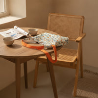 Casual Tote Bag with Floral Print Soft Slouchy Shoulder Bag Comfortable Handbag Portable for Women