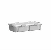With casters Under-Bed Rolling Container Wheeled Design Rolling Storage Bin Low height Underbed Box Large Capacity for Students, Apartment Dwellers, Homeowners, Bedroom, Dorm Room, Closet