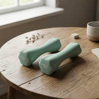 Hex Dumbbell, Coated Dumbbell for Women, Home Fitness, Non-Adjustable, Iron Core