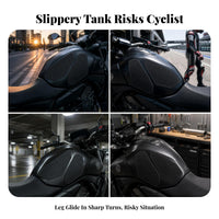 Fuel Tank Side Pad Grip Tank Side Protector Rounded Edges Textured Surface