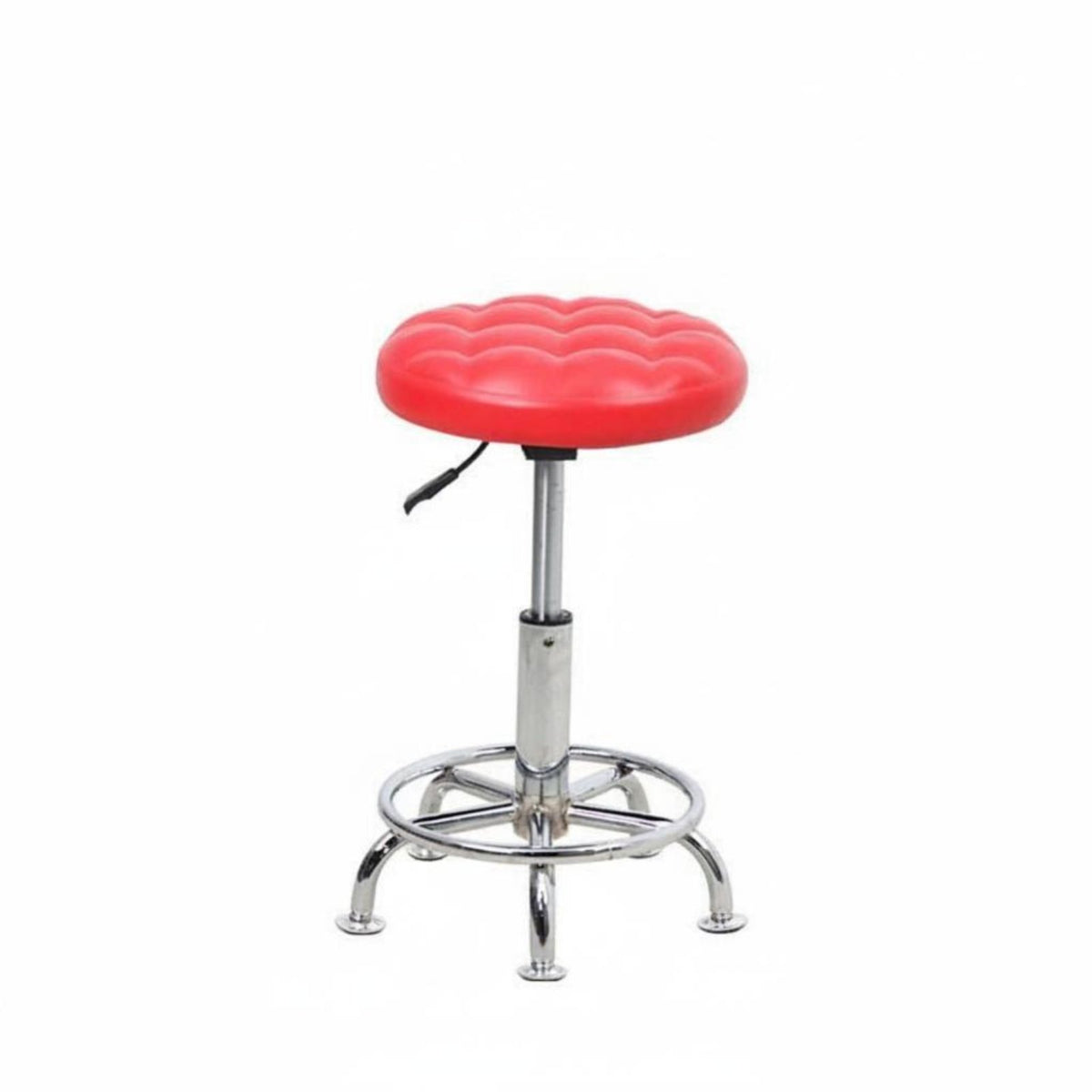 Rolling Base Adjustable Swivel Stool with Wheels Padded Seat Adjustable Drafting Stool with Casters Modern Design Bar Chair Heavy Duty for Hair Stylists, Receptionists, Reception Desk, Counter Height, Medical Facility, Kitchen