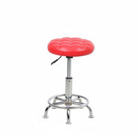Rolling Base Adjustable Swivel Stool with Wheels Padded Seat Adjustable Drafting Stool with Casters Modern Design Bar Chair Heavy Duty for Hair Stylists, Receptionists, Reception Desk, Counter Height, Medical Facility, Kitchen