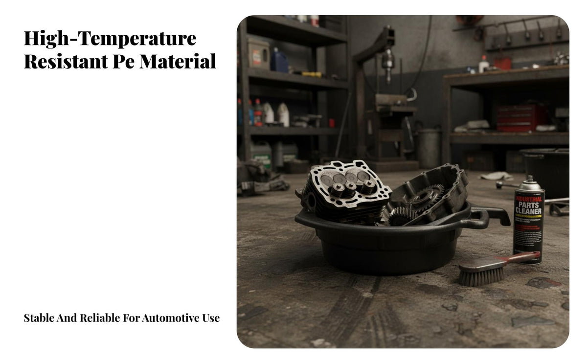 Oil Drain Pan Construction Oil Change Pan Heavy Duty Drip Tray for Car Mechanics, Auto Technicians, Workshop, Garage, Driveway