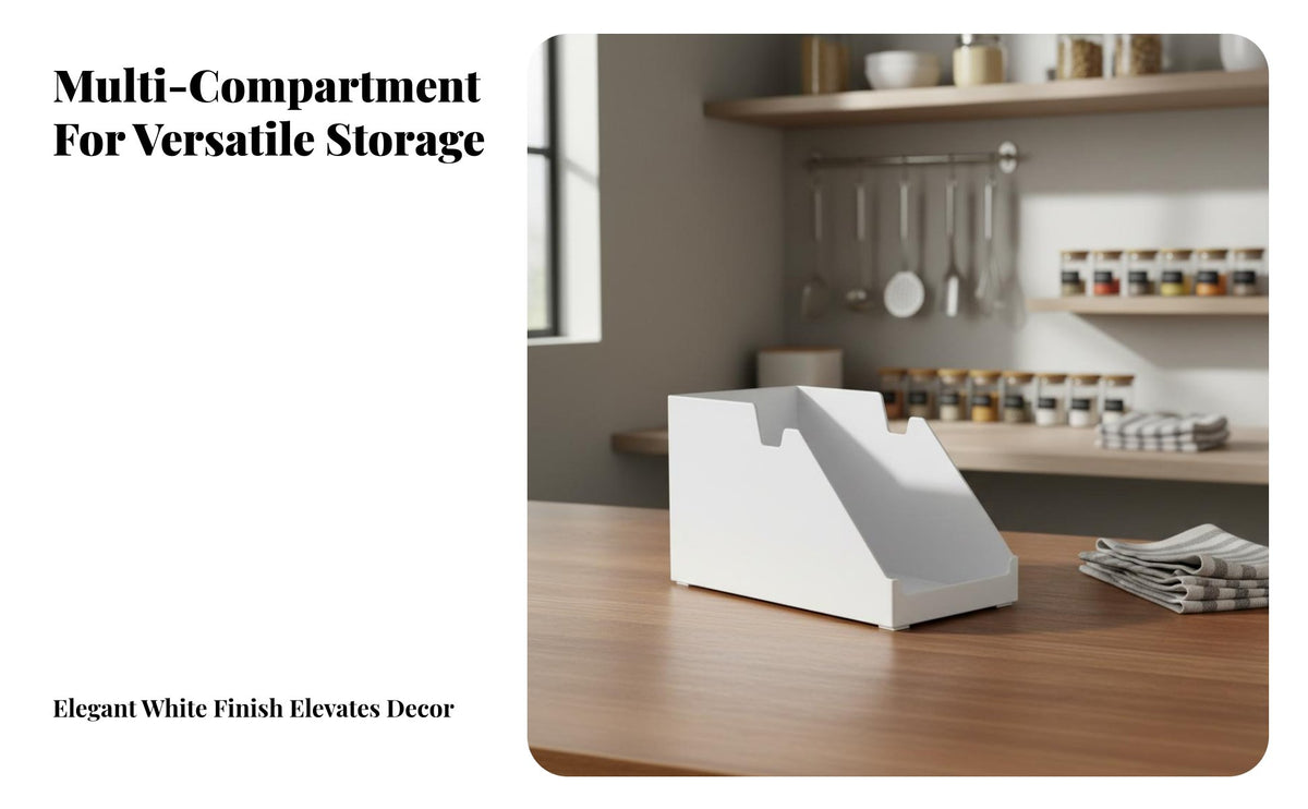 Cabinet Storage Box Japanese Design Stackable Storage Basket Space Saving Drawer Divider Bin for Homeowners, Renters, Kitchen, Countertop