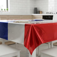 Independence Day Tablecloth Oil-Resistant Independence Day Party Tablecloth Festive Design Rectangle Table Cover