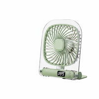 Lightweight Mini Desktop Cooling Fan Strong Airflow Portable Desk Fan Quiet Operation Small Appliance 199 Speed Settings for Students