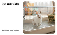 FootComfortable mesh floor small animal Toilet Tray with Grate Keeps paws Dry Grated Restroom Box Easy to Clean Potty instructor sprayresistant for Chinchilla Owners, Indoor, Indoors, Home, Room Corner