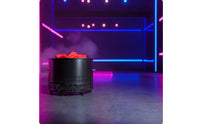 Electric Simulated Fire Lamp with Metal Base Cylindrical Light Decorative Simulated Fire Lamp for Nightclubs, Taverns