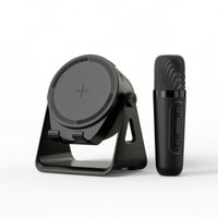 Wireless Bluetooth Speaker with Handheld Audio Input Multi-Function Speaker with Phone Stand Compact Karaoke Machine Hands-Unrestricted for Streamers