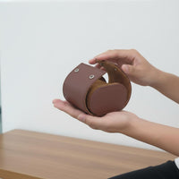 Single Watch Travel Case Soft Interior Lining Portable Watch Holder Secure Snap Closure Elegant Design for Business Trips