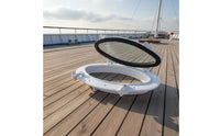 Waterproof Rectangular Porthole Window Corrosion-Non-Corrosive Watertight Marine Window Easy Installation Rectangular Porthole Opens 180 Degrees
