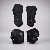 4 Pieces Horse Leg Boots Shock-Resistant Tendon Boots Contoured for Riding, Training