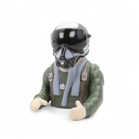Authentic RC Pilot Figure with Goggles Sturdy Miniature Pilot Torso Versatile Figurine Long-Lasting for Modelers, Hobbyists, Cockpits, Displays