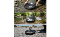 Gold Panning Pan Portable Gold Pan with Grooved Channels Lightweight for River