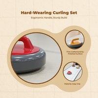 Indoor curling set for team events