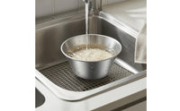 Round Stainless Steel Bowl Wide Rolled Rim Stainless Steel Mixing Bowl Cooking Utensil Tapered Shape for Disinfection Cabinet