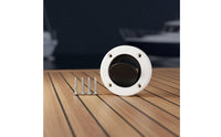 Boat Scupper Drain with Flapper Corrosion-Resistant Boat Scupper Drain with Ball Self-Bailing Valve Leak-Proof for Yachts, Boats