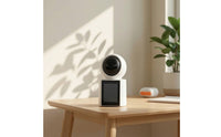 High Resolution Communication System System with Indoor Monitor Compact Tabletop Monitor with Camera Real-Time Visual Communication System Camera Easy Install for Elderly