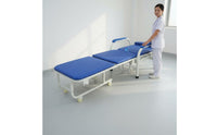 Foldable Design Multifunctional Hospital Chair Bed High-Density Foam Folding Hospital Escort Chair With Wheels Convertible Companion Sleeper Bed Includes Pillows for Patient Companions