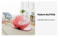 Anti-Pressure Design Foldable Bassinet with Net Portable Foldable Travel Bassinet Lightweight Infant Sleeper Easy Setup for Newborns, Infants, Travelers, Bedside, Home Use, Bedroom, Outdoors