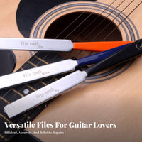 Long-Lasting Guitar Fret File Set Comfortable Grip Fret Crowning File Portable for Guitarists, DIY Enthusiasts, Workshop, Music Studio, Home