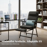 Two-PurposeUse Design Convertible Lounger Fully Reclining Convertible Armchair Bed Adjustable Backrest Recliner Space-Saving for Office Workers, Apartment Dwellers, Homeowners, Restping, Dorm Room, Bedroom