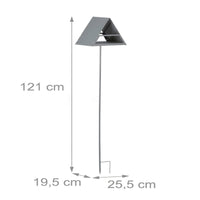 Bird Feeder House with Pole Decorative Standing Bird Feeder Outdoor for Avian Creatures Birds
