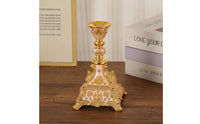 Candlestick Holder Ornate Candle Holder with Feet Antique for Weddings