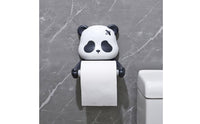 Decorative Cartoon Panda Toilet Paper Holder Long-Lasting Cartoon Roll Paper Holder Multi-Purpose Wall Mounted Creature Tissue Rack Original Design for Kitchen, Restaurant
