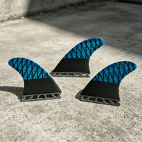 3 Pieces Carbon Strip Fin Surfboard Rear Fin High Strength Fiberglass Reinforced Fins for Surfing