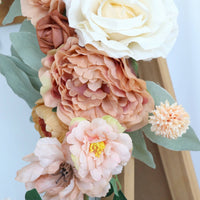 2 Pieces Ceremony Sign Flower Set Reusable Welcome Board Flower Arrangement Elegant Design Welcome Sign Blossom Adornment for Photography