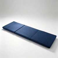 Compact Folding Mat with Pillow Portable Four-Fold Exercise Mat Cushioned Space-Saving for Home Workouts, Stretching, Mindful Stretching, Naps