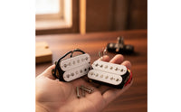 2 Pieces Alnico 5 Electric Guitar Pickup Four-Conductor Humbucker Pickup Clear Bright for Guitarists, Luthier