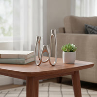 Three-Arm Candlestick Holder Sleek Candle Holder with Three-Branched Elegant Decor for Event Planners, Weddings, Restaurants