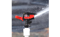 Even Water Distribution Rocker Arm Sprinkler Wide Coverage Adjustable Rocker Nozzle Long Range Spray Plastic Pulsating Sprinkler Easy Installation for Farmers, Landscapers, Agriculture, Greenhouse, Dust Suppression, Rooftop Cooling