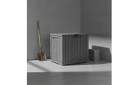 Outdoor Storage Box Resin Storage Box with Hinged Lid Sturdy Furniture for Backyard