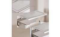Wall-Mounted Bathroom Tissue Holder with Shelf Space-Saving Bathroom Tissue Holder with Shelf Bathroom Accessory