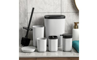 6 Pieces Bathroom Accessory Set Matte-Finish Soap Dispenser Minimalist